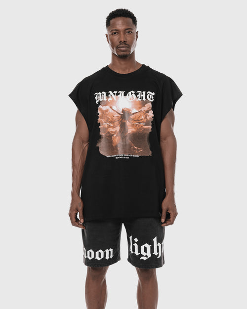 EOS Black Graphic Tank Top