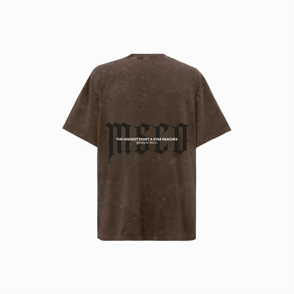 Zennith Acid wash Tee / Brown