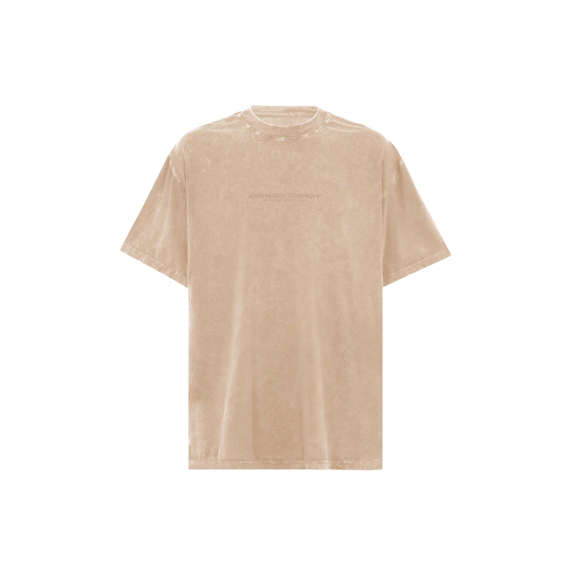 OTW Acid wash Tee Beige