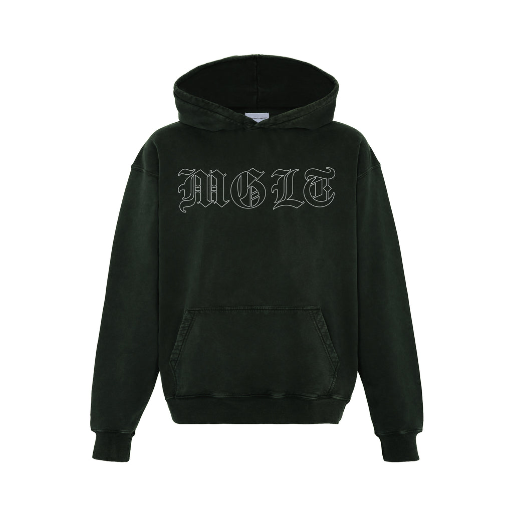 EOS HOODIE ACID WASH  GREEN