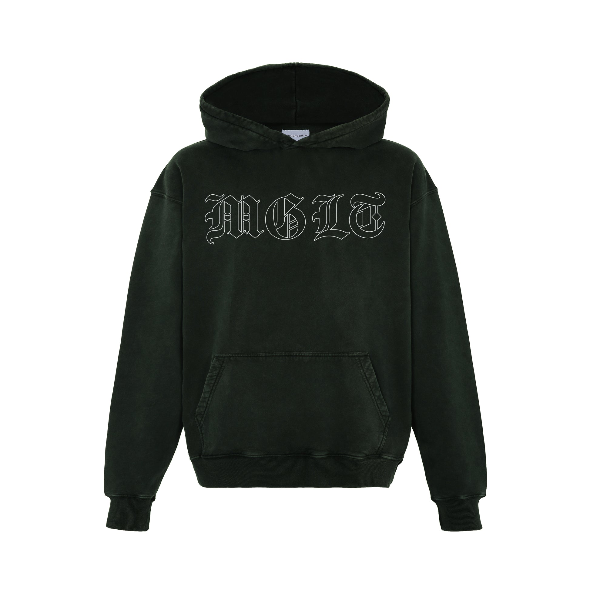 EOS HOODIE ACID WASH  GREEN