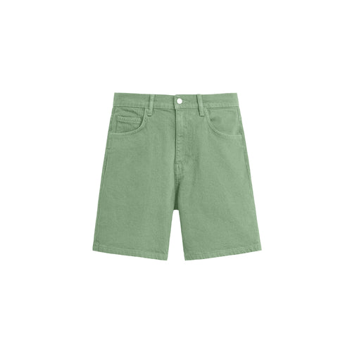 EOS Green Denim Shorts | Oversized Streetwear Shorts