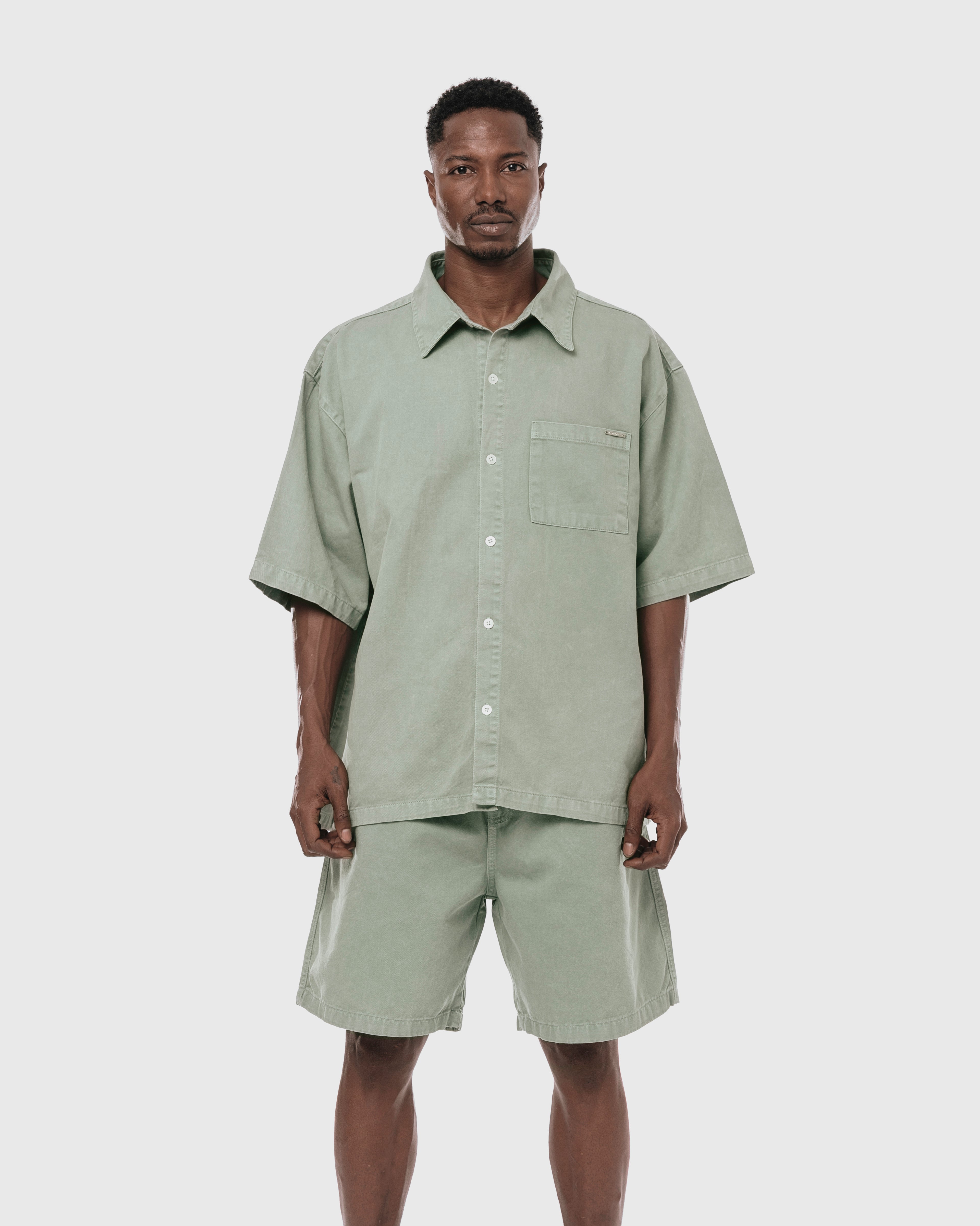 EOS DENIM SHIRT GREEN