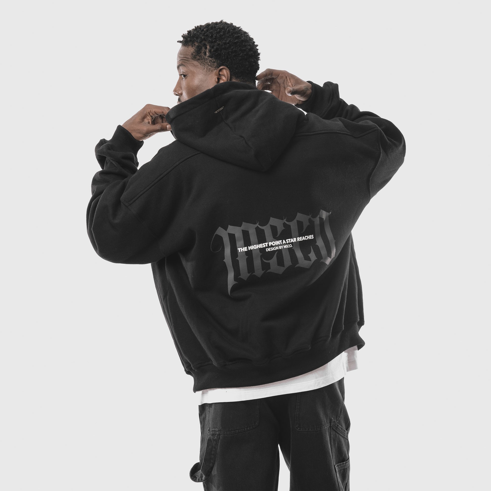 Zennith Zipper Hoodie Black