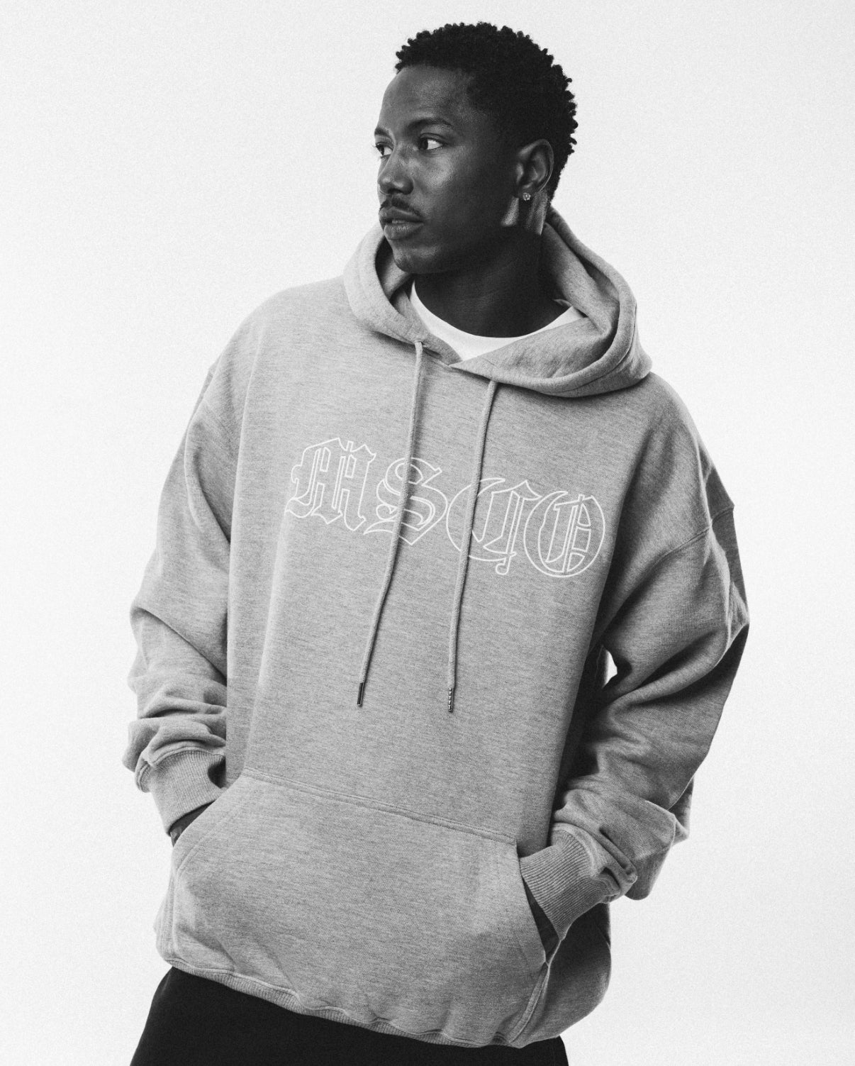 【GRAY】Moon light hoodie WASHED HOODIE - MOON GREY | Moonlight Mansion