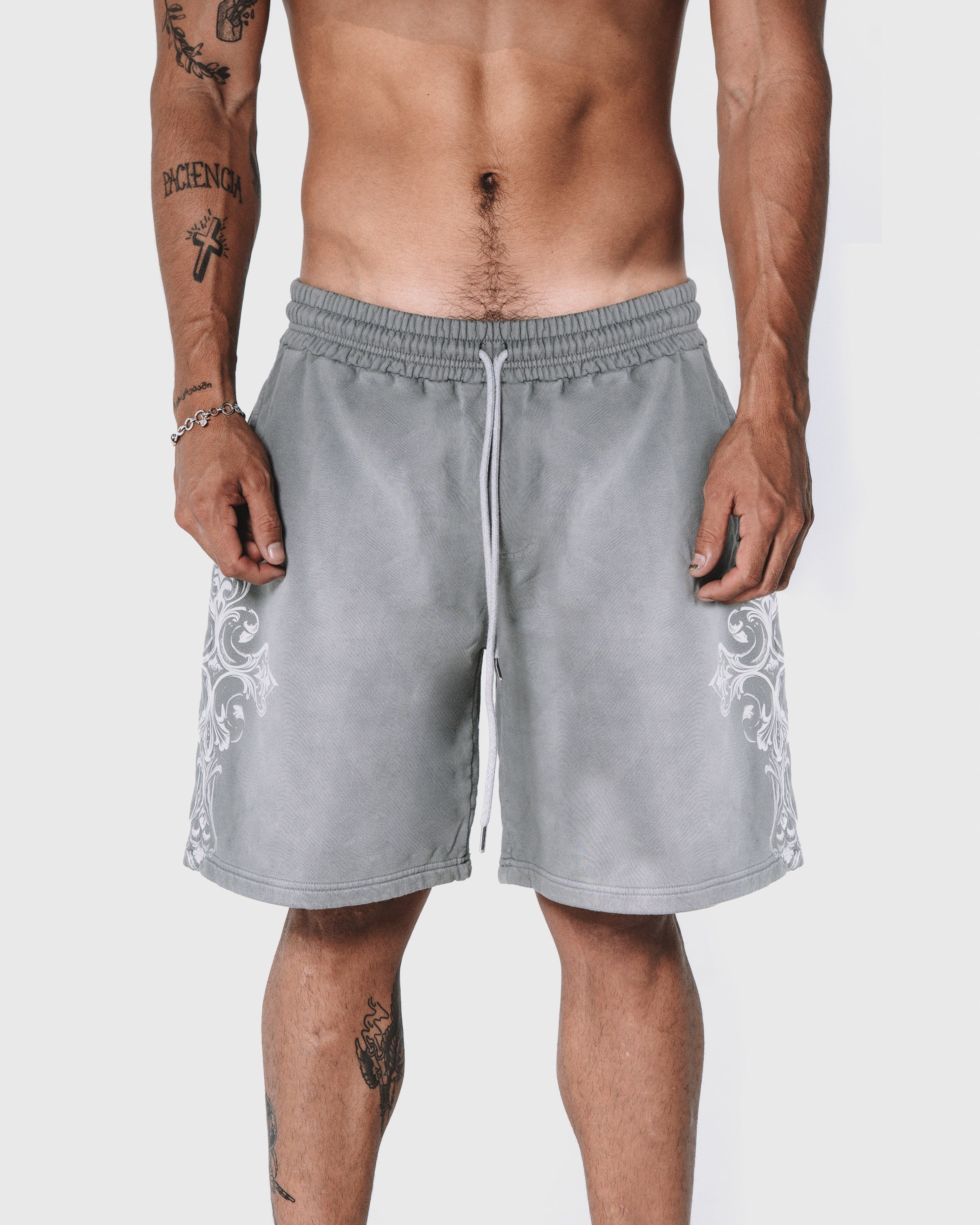 Sweatshort Gray Wash - Aither