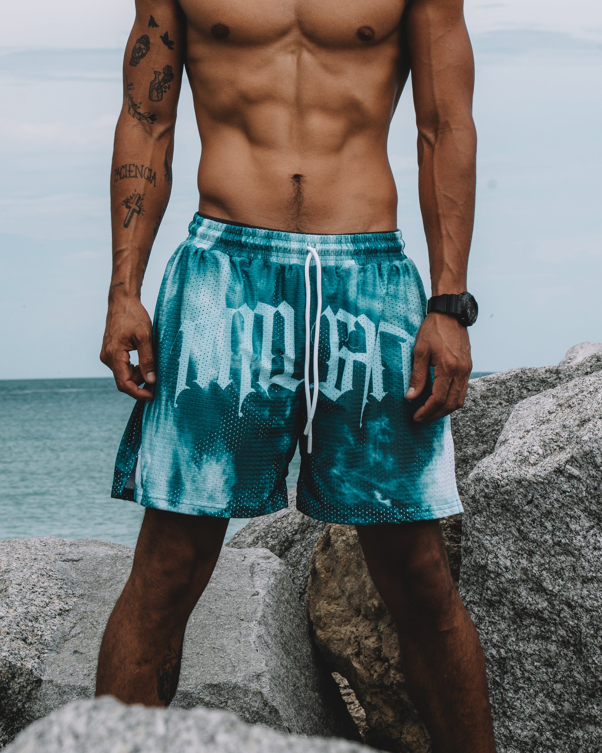 MESH SHORTS - BLUE