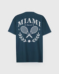 TENNIS CLUB TEE STEEL BLUE