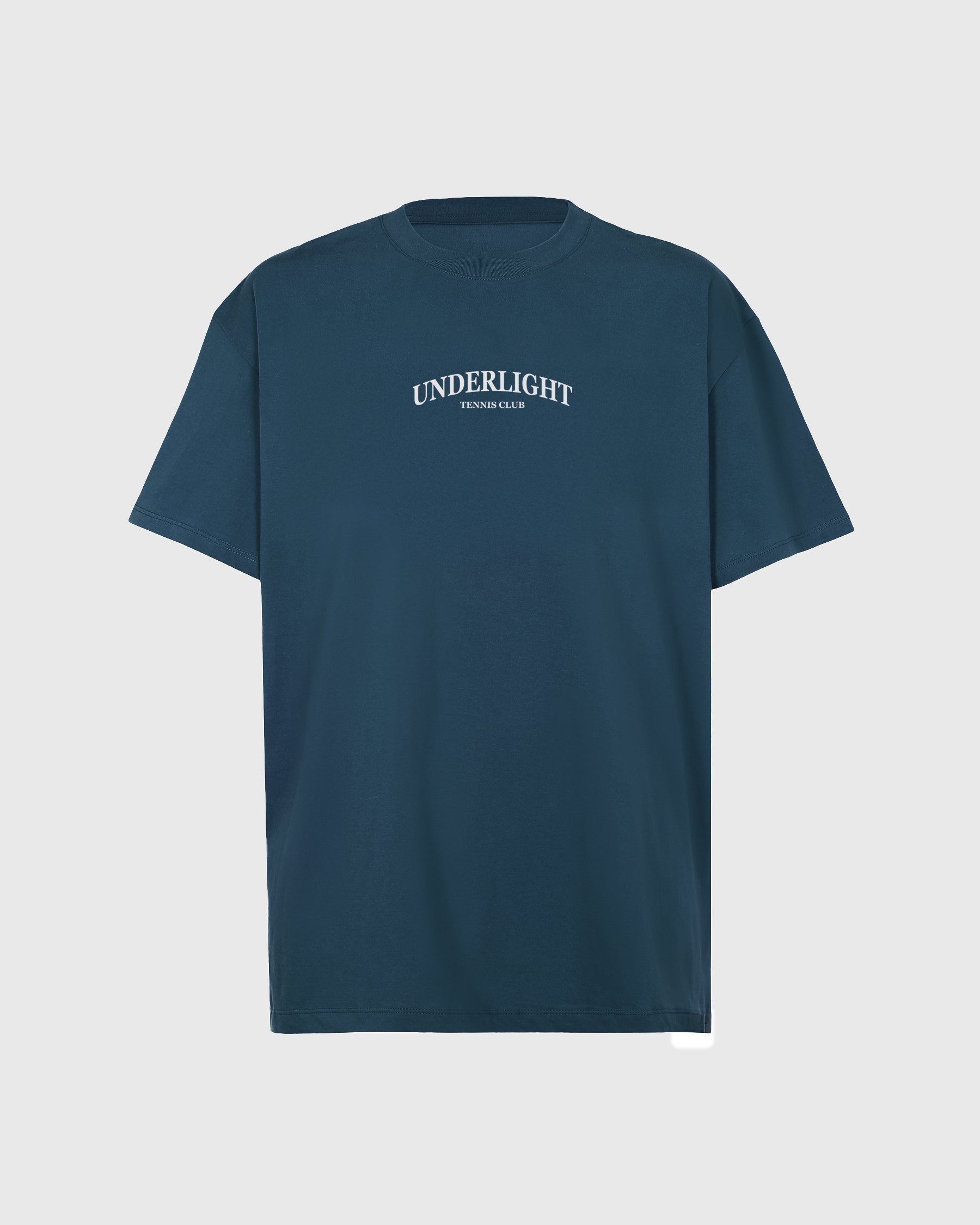 TENNIS CLUB TEE - STEEL BLUE