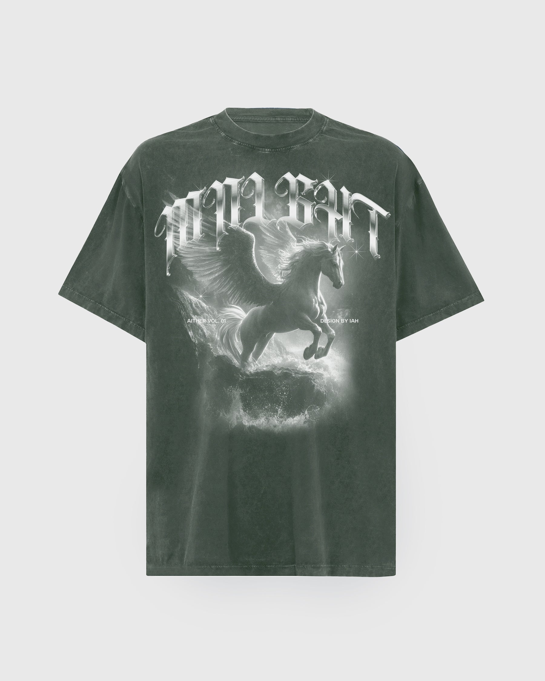 AITHER TEE - ACID WASH GREEN