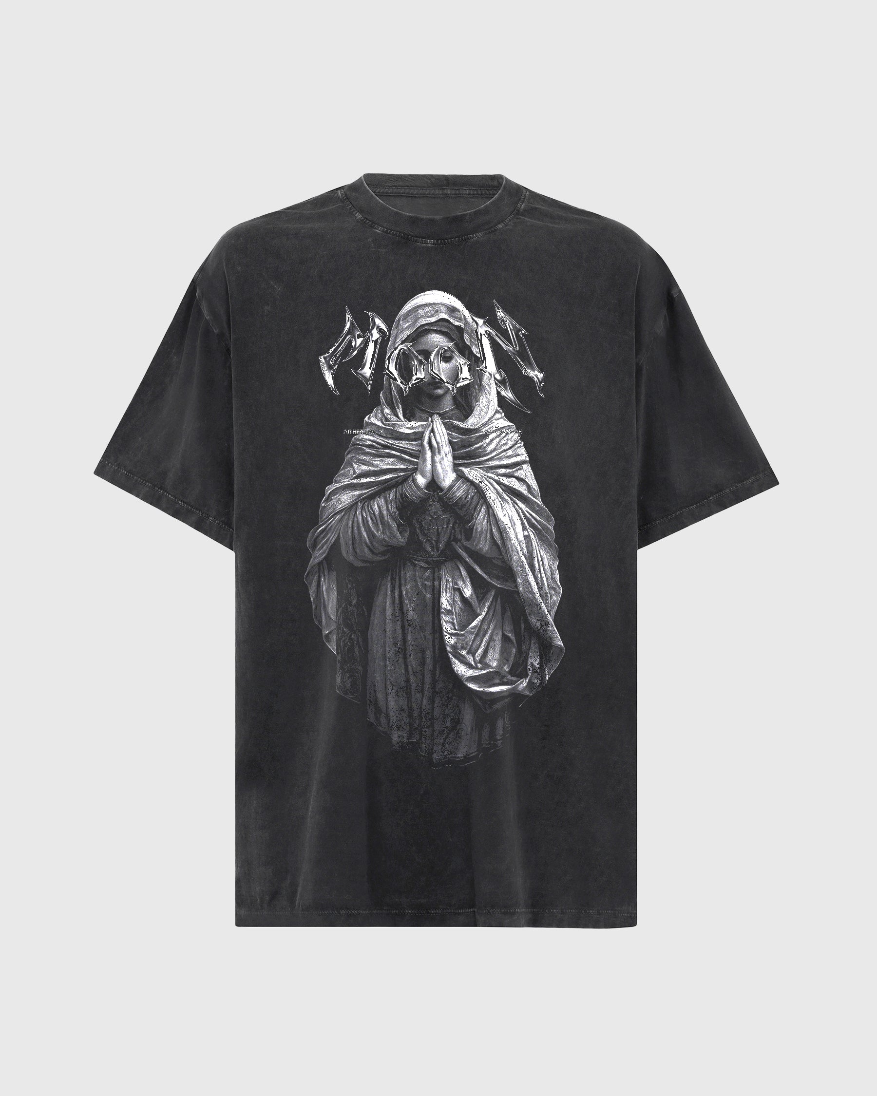 AITHER TEE - ACID WASH GRAY