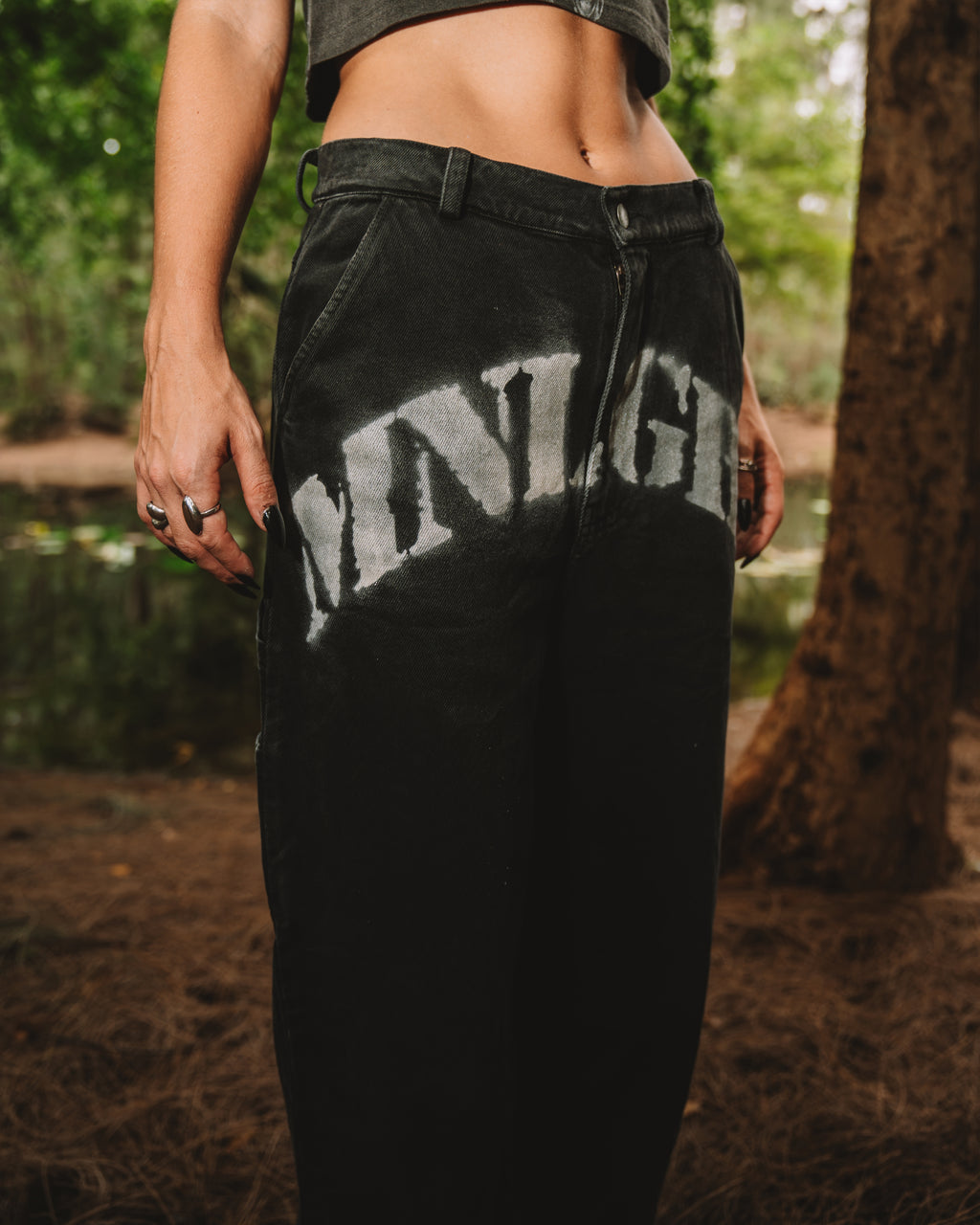 MNLGT DENIM PANT BLACK
