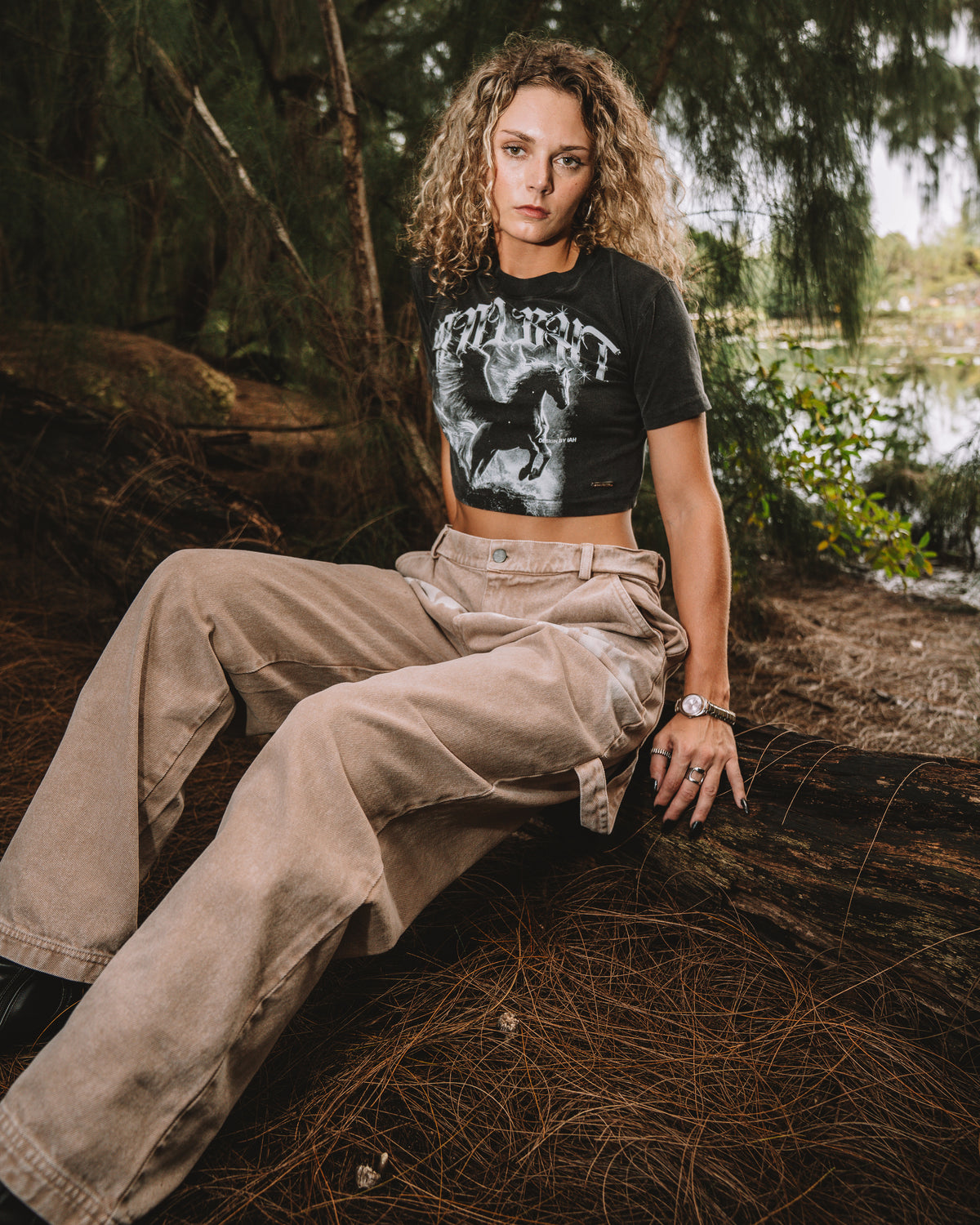 MNLGT DENIM PANT BEIGE