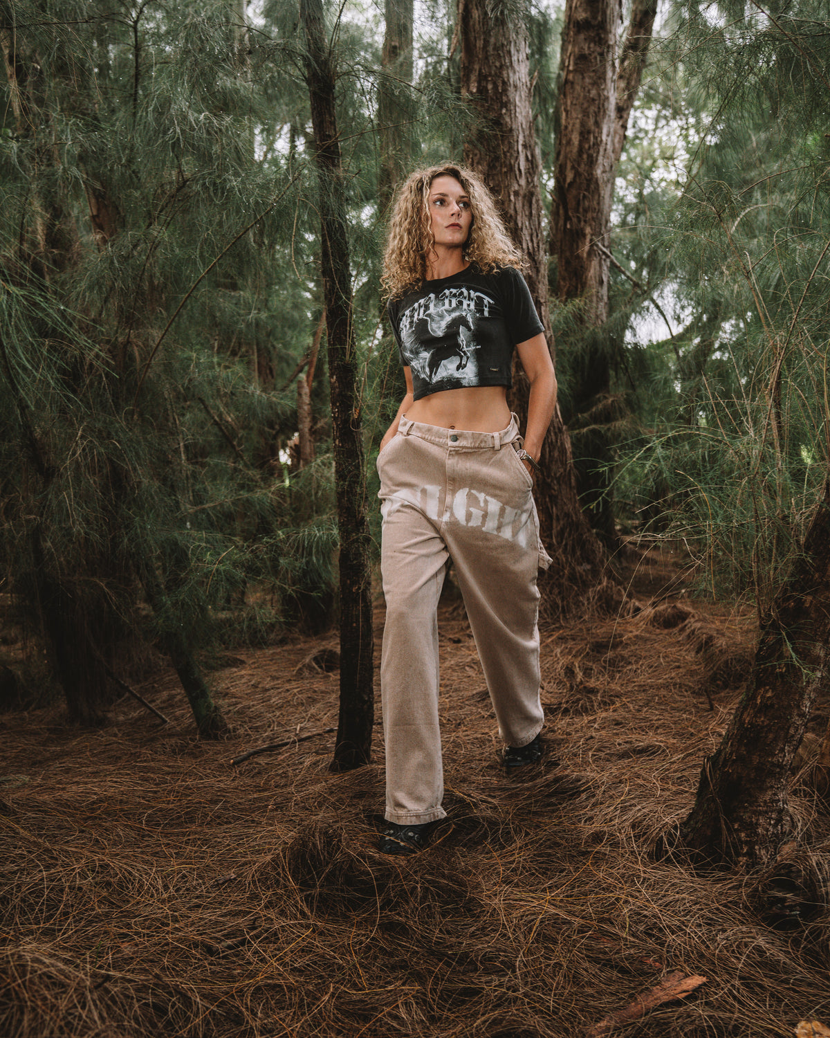 MNLGT DENIM PANT BEIGE