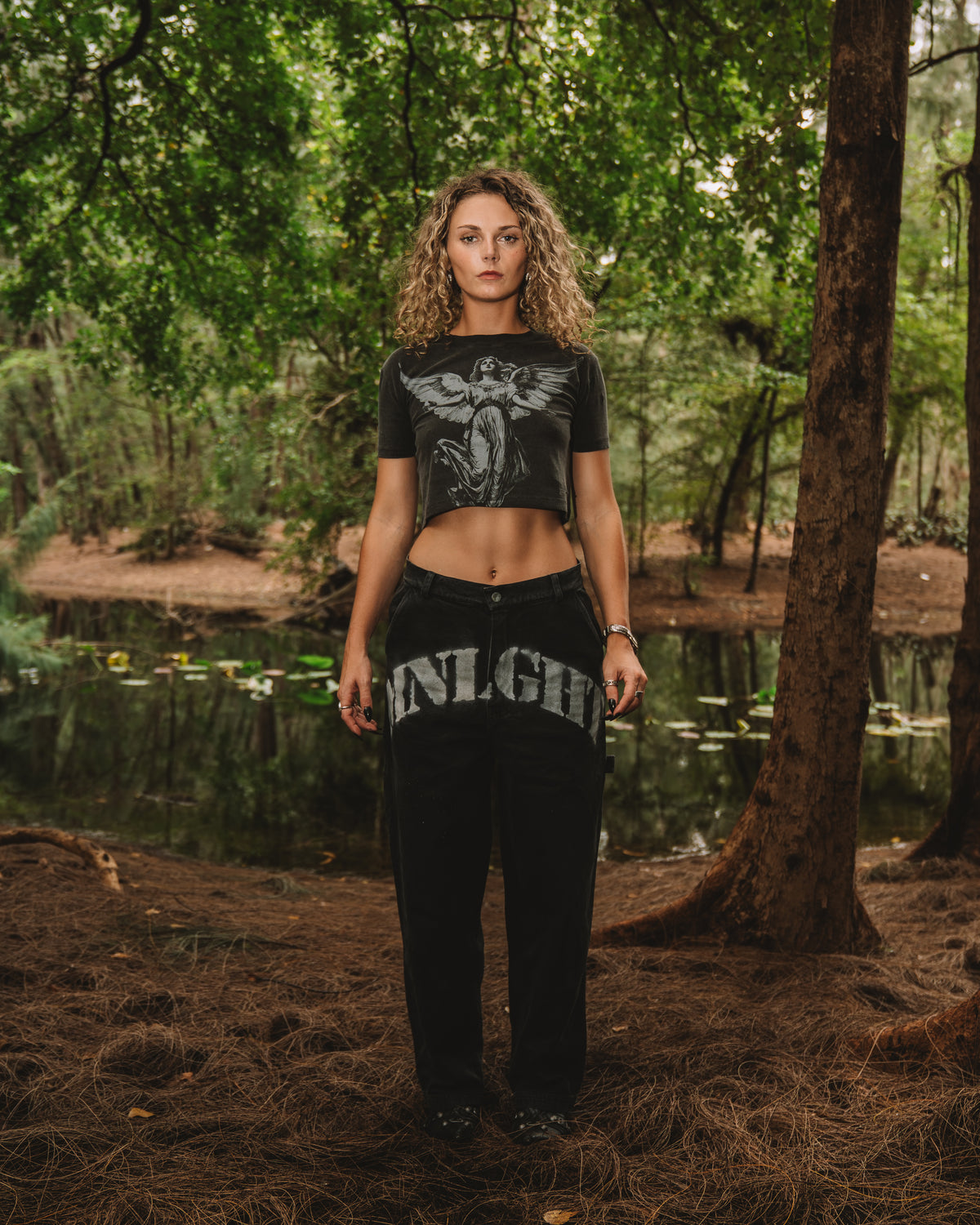 Aion Baby Tee Acid Wash / Women