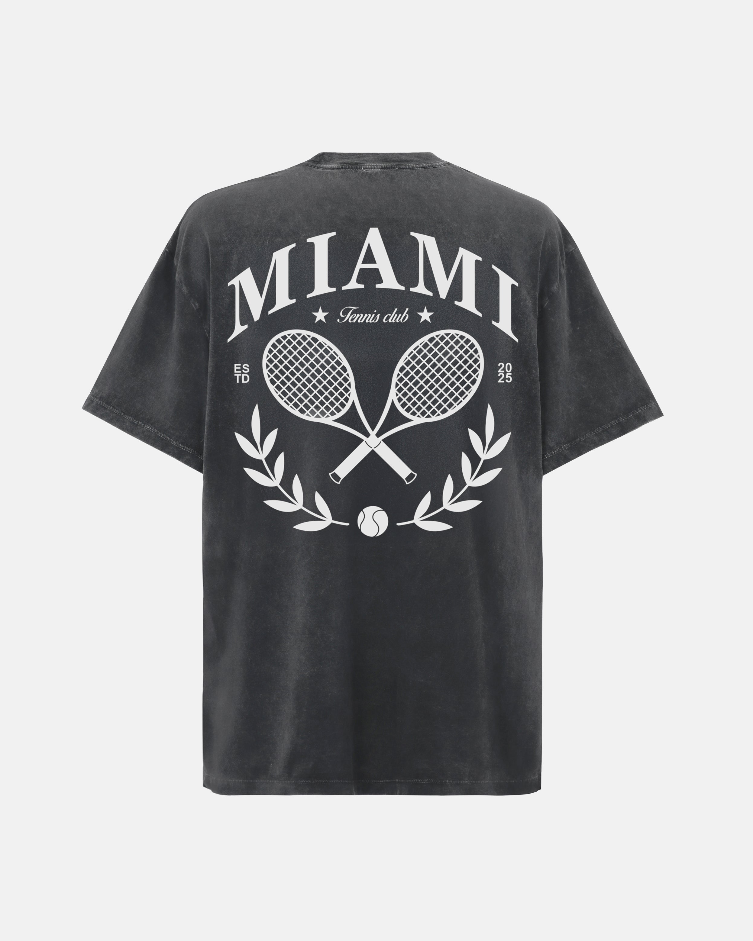 TENNIS CLUB TEE - ACID WASH