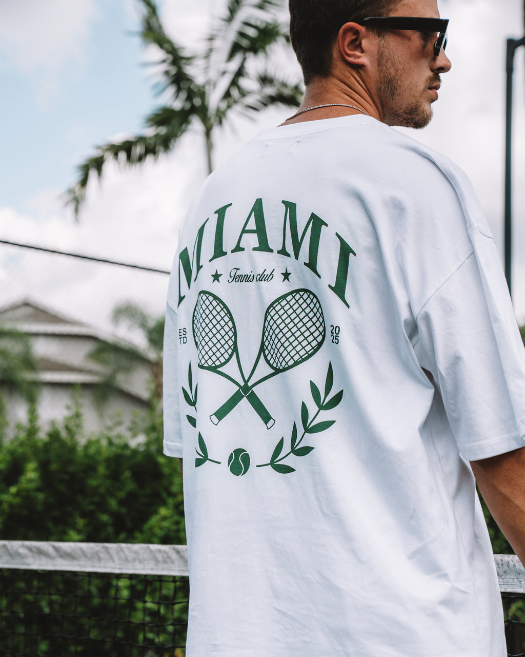MIAMI TENNIS CLUB TEE – WHITE