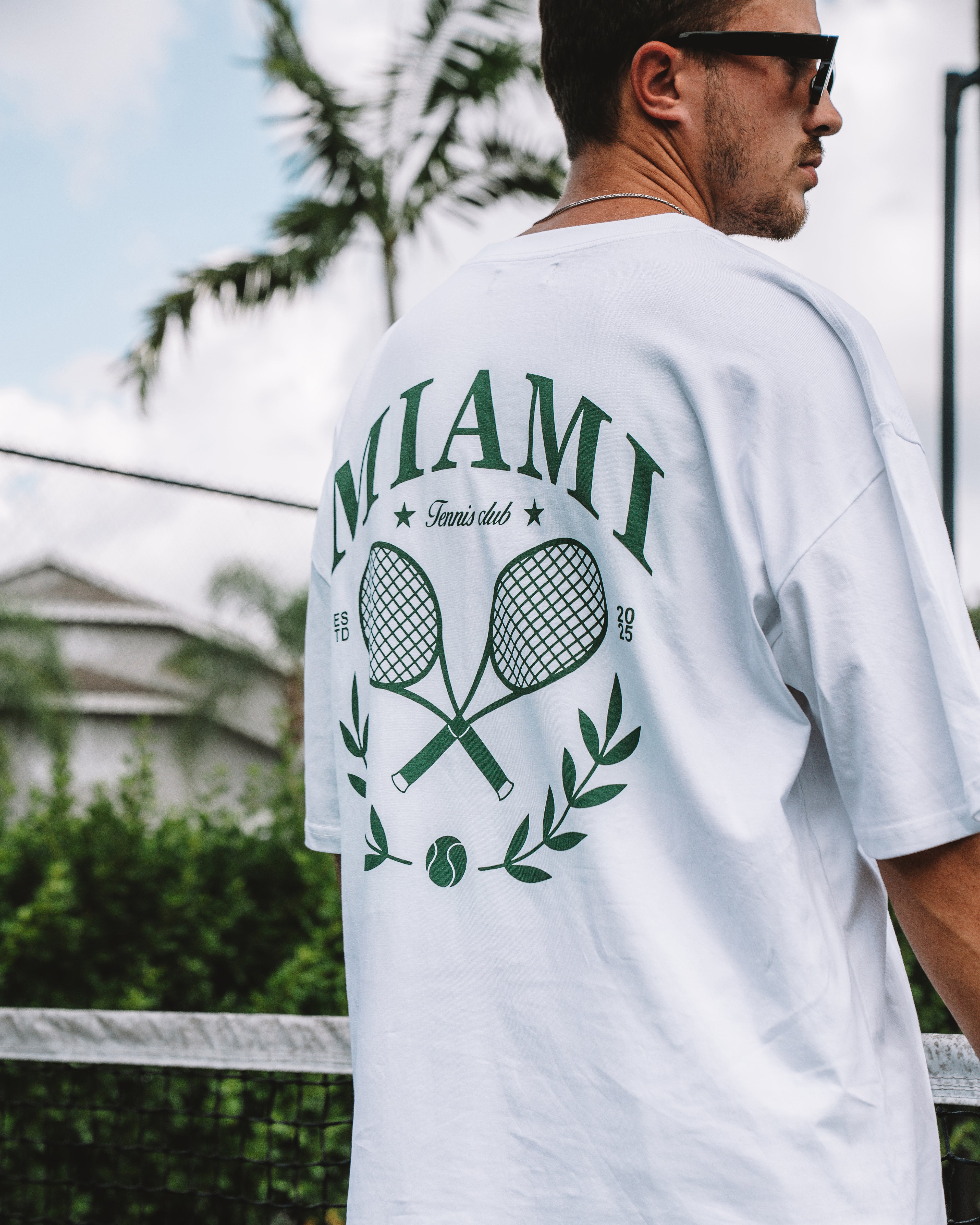MIAMI TENNIS CLUB TEE – WHITE