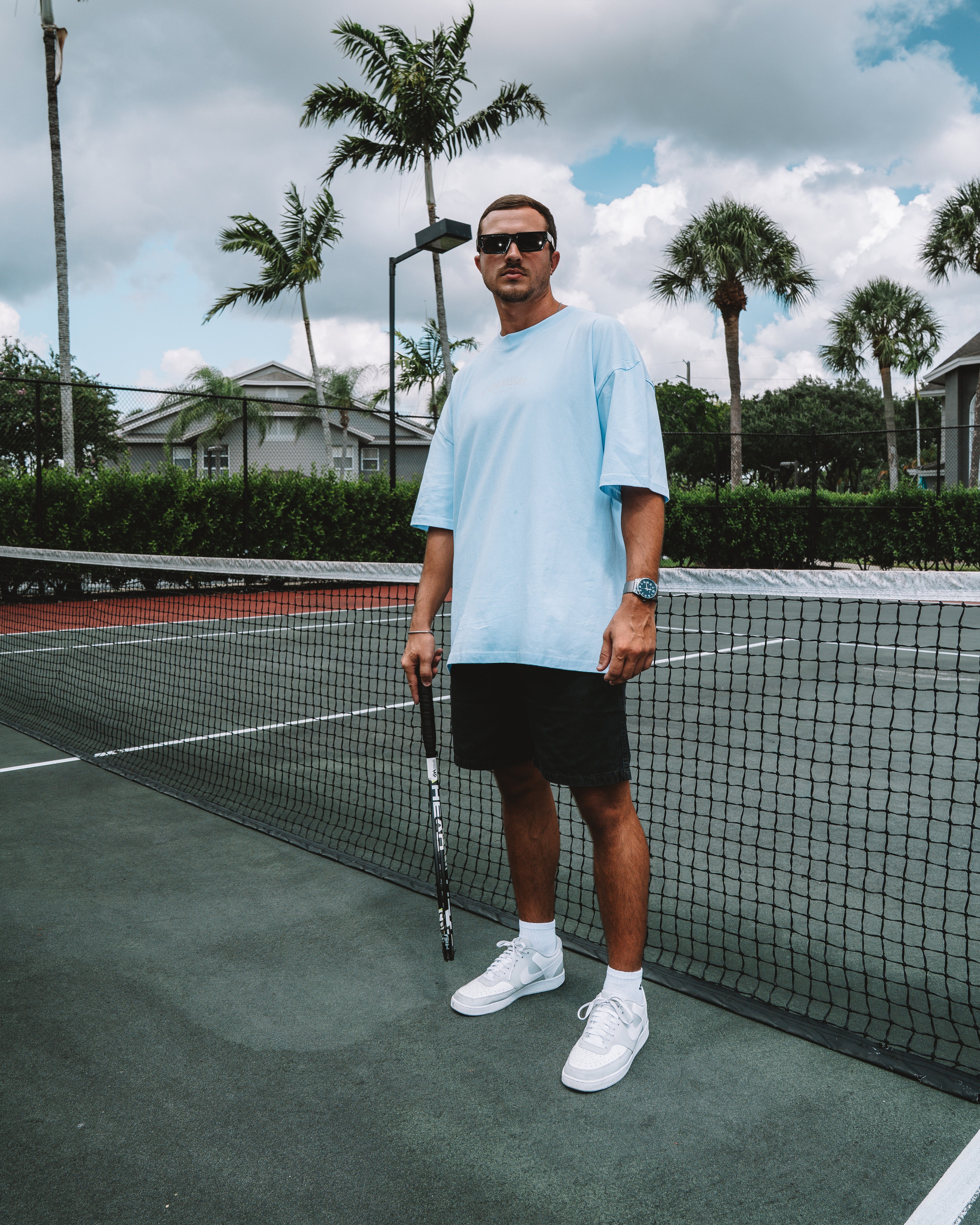 MIAMI TENNIS CLUB TEE – SKYBLUE