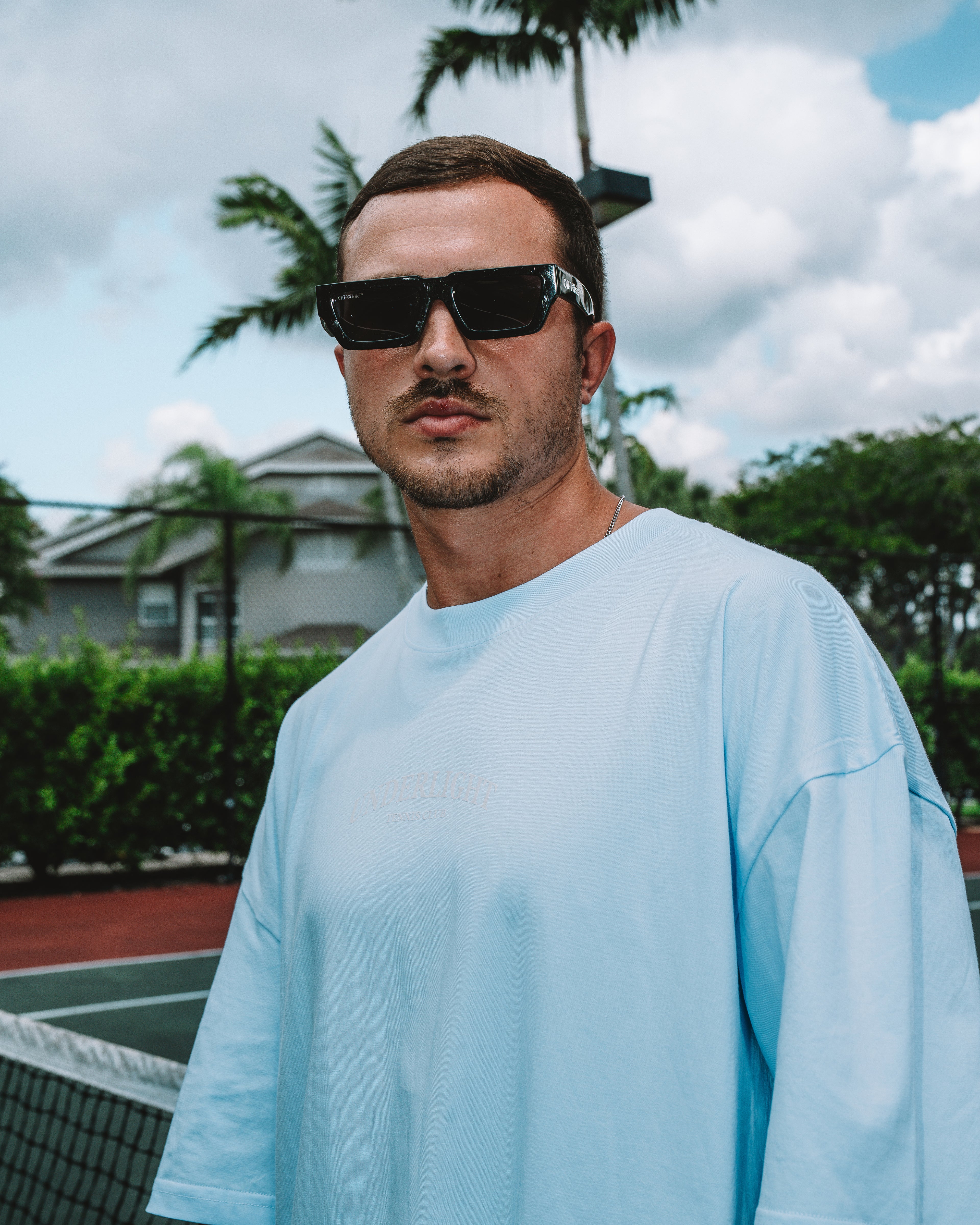 MIAMI TENNIS CLUB TEE – SKYBLUE