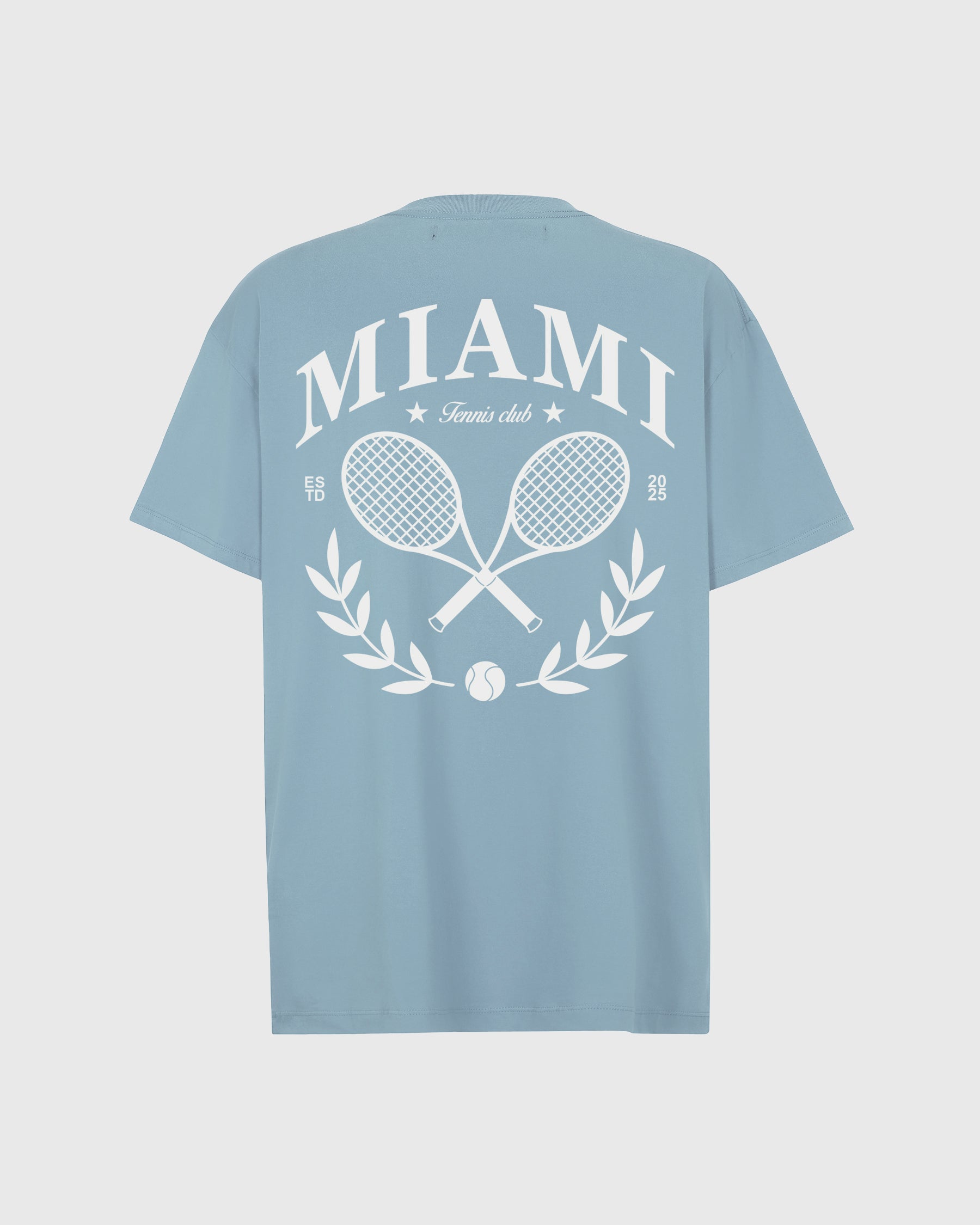 TENNIS CLUB TEE - SKY BLUE