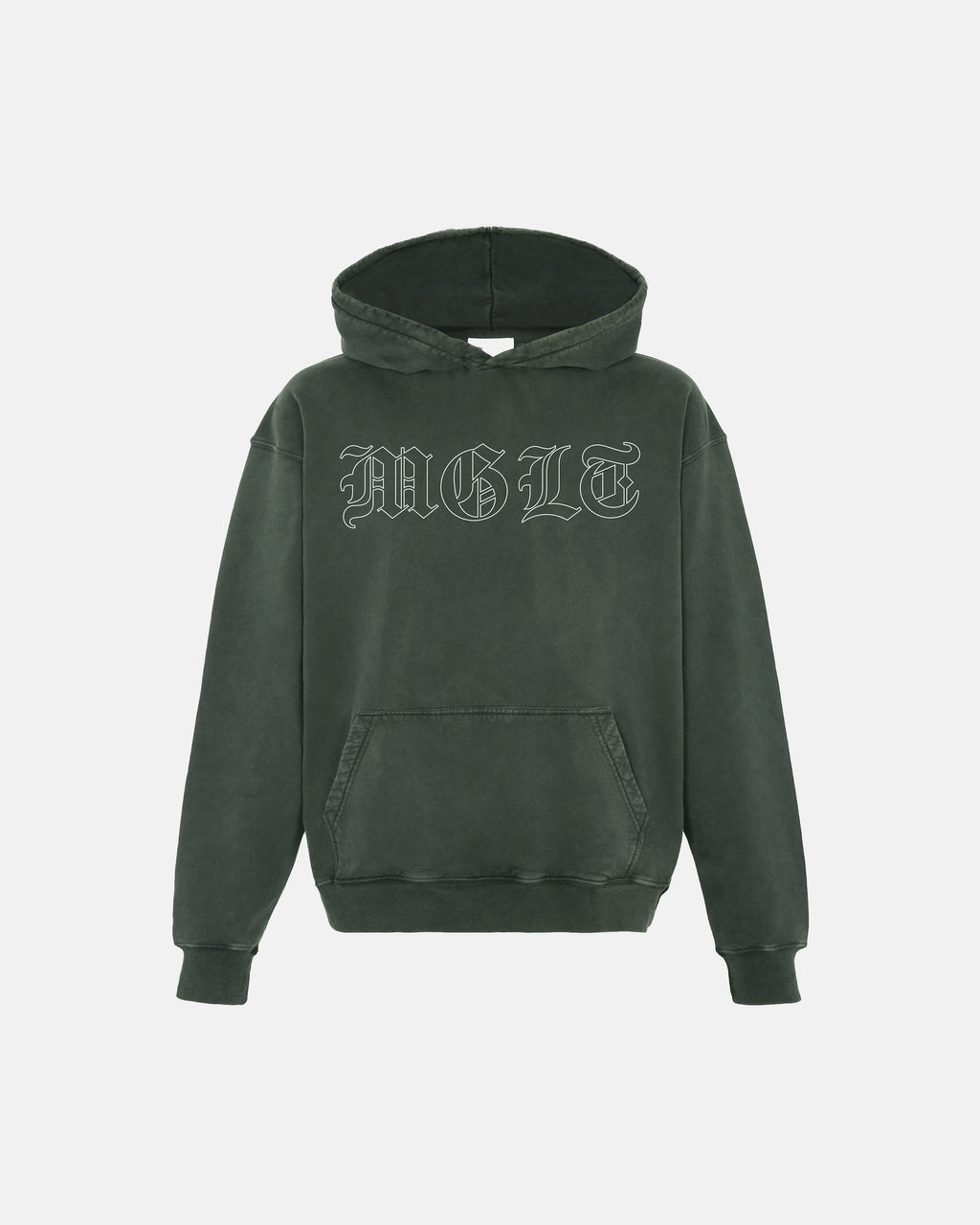 EOS HOODIE ACID WASH  GREEN