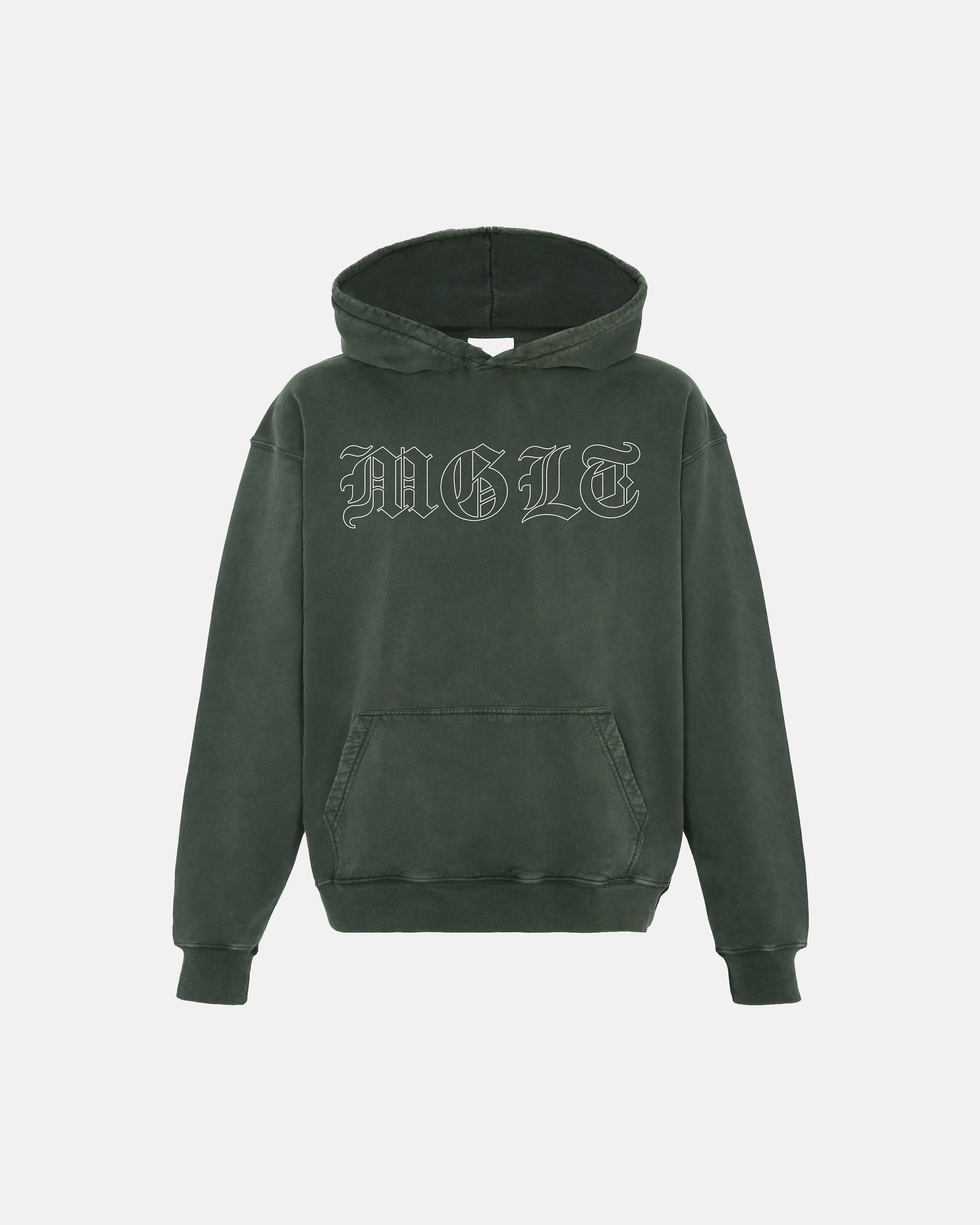 EOS HOODIE ACID WASH  GREEN