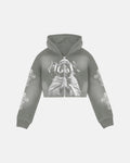 Zipper Crop Hoodie Gray Wash - Aither // PRE ORDER