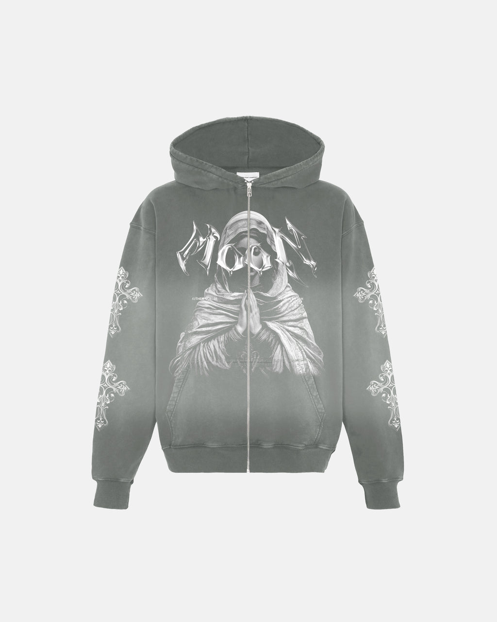 Zipper Hoodie Gray Wash - Aither // PRE ORDER